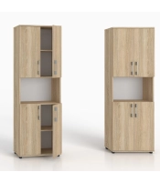 Regał biurowy na ksiażki i segragatoryG 60 4d dąb sonoma